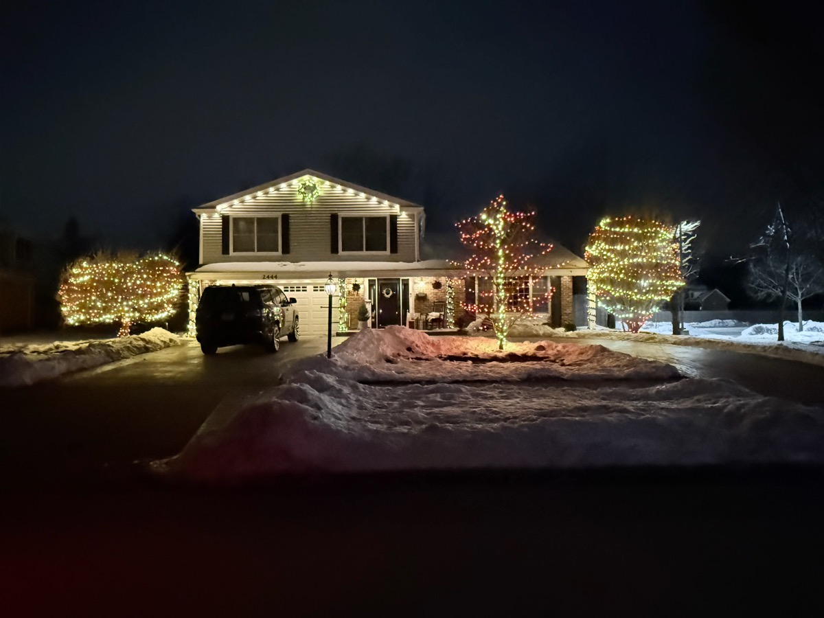 Residential holiday lighting results